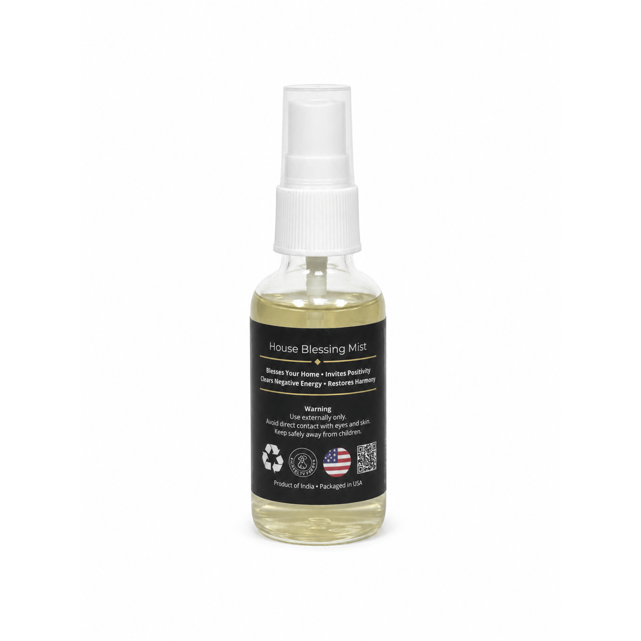 House Blessing Mist with Clear Quartz Crystal – 30 ml