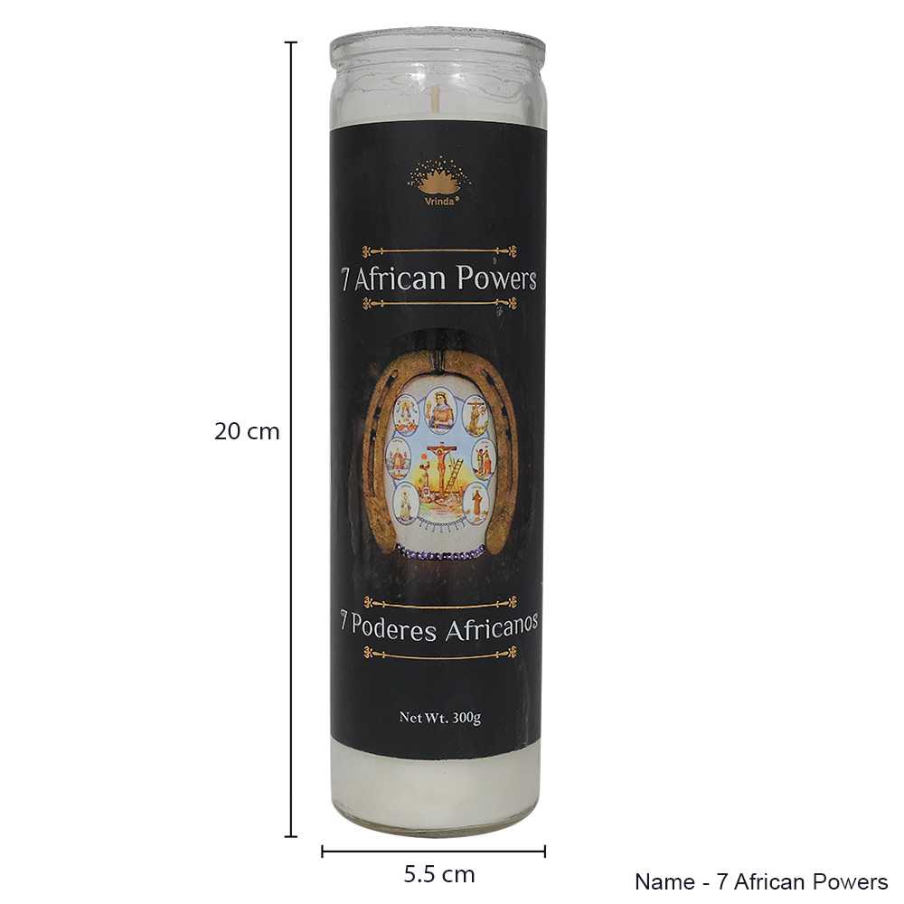 7 African Powers 7 Day Ritual candle - Authentic Occult and Witchcraft Supply Image