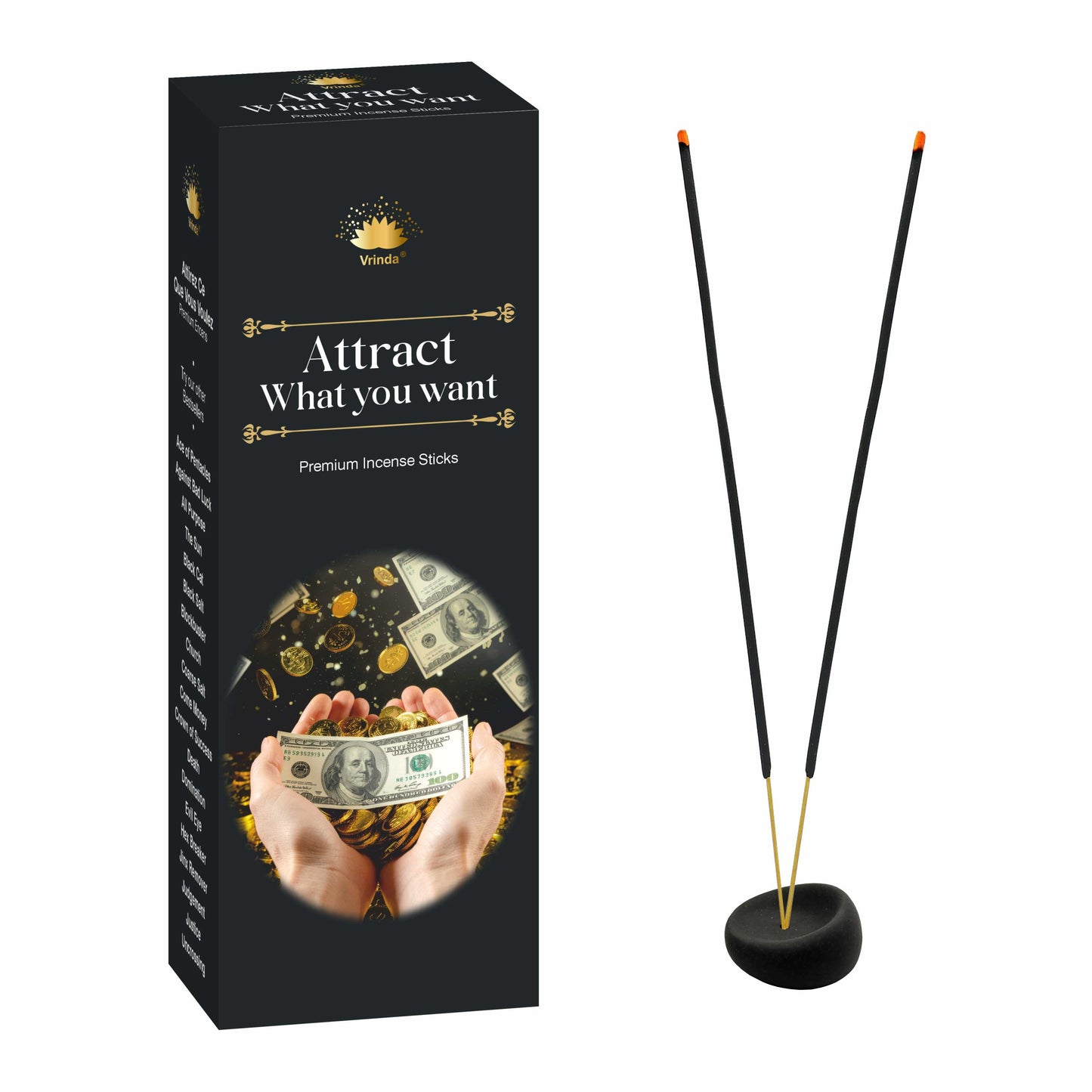 Attract what you Want hexa incense sticks (pack of 6) - Authentic Occult and Witchcraft Supply Image