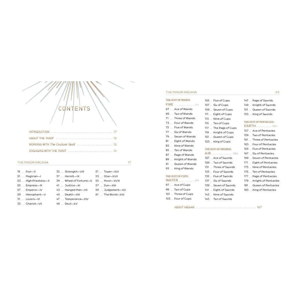 Couture Tarot Deck – Fashion-Inspired 78-Card Tarot with Guidebook - Authentic Occult and Witchcraft Supply Image