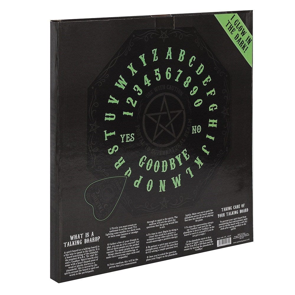 Glow in the Dark Octagon Spirit Board: Witchy & Gothic Divination Board