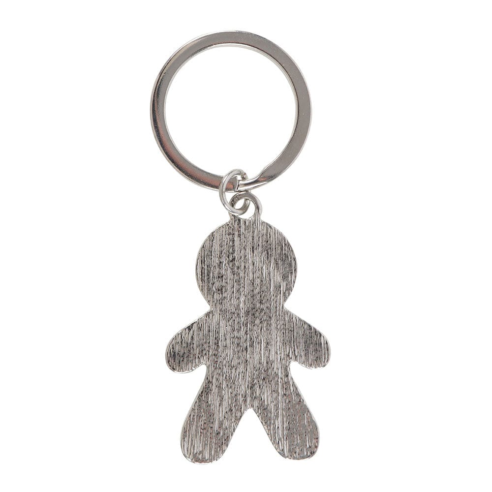 Spooky Gingerbread Man Keyring - Creepy Christmas & Gothic Gift - Authentic Occult and Witchcraft Supply Image