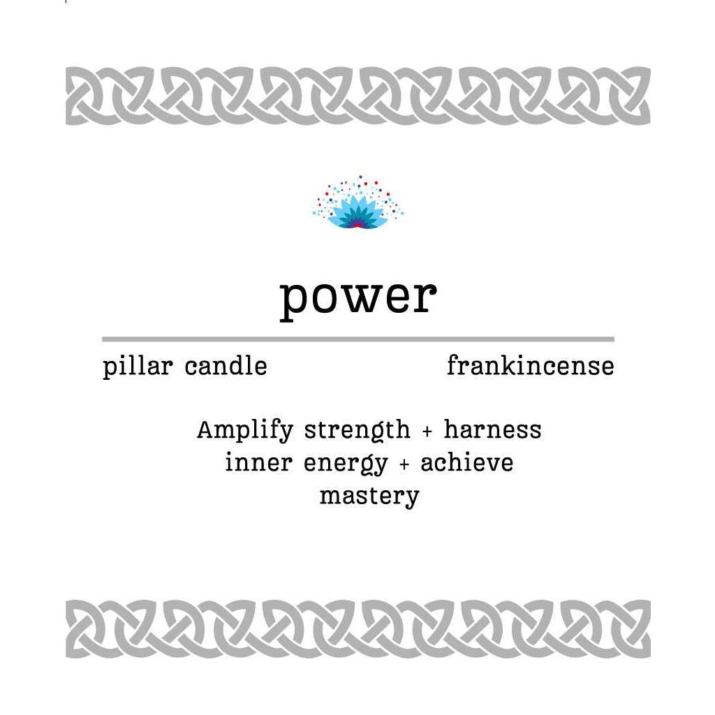 Manifestation Pillar Candle Power 7"x1.5" - Authentic Occult and Witchcraft Supply Image