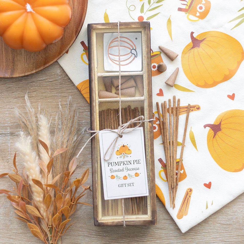 Pumpkin Pie Incense Stick Gift Set - Cozy Fall & Autumn Home Fragrance