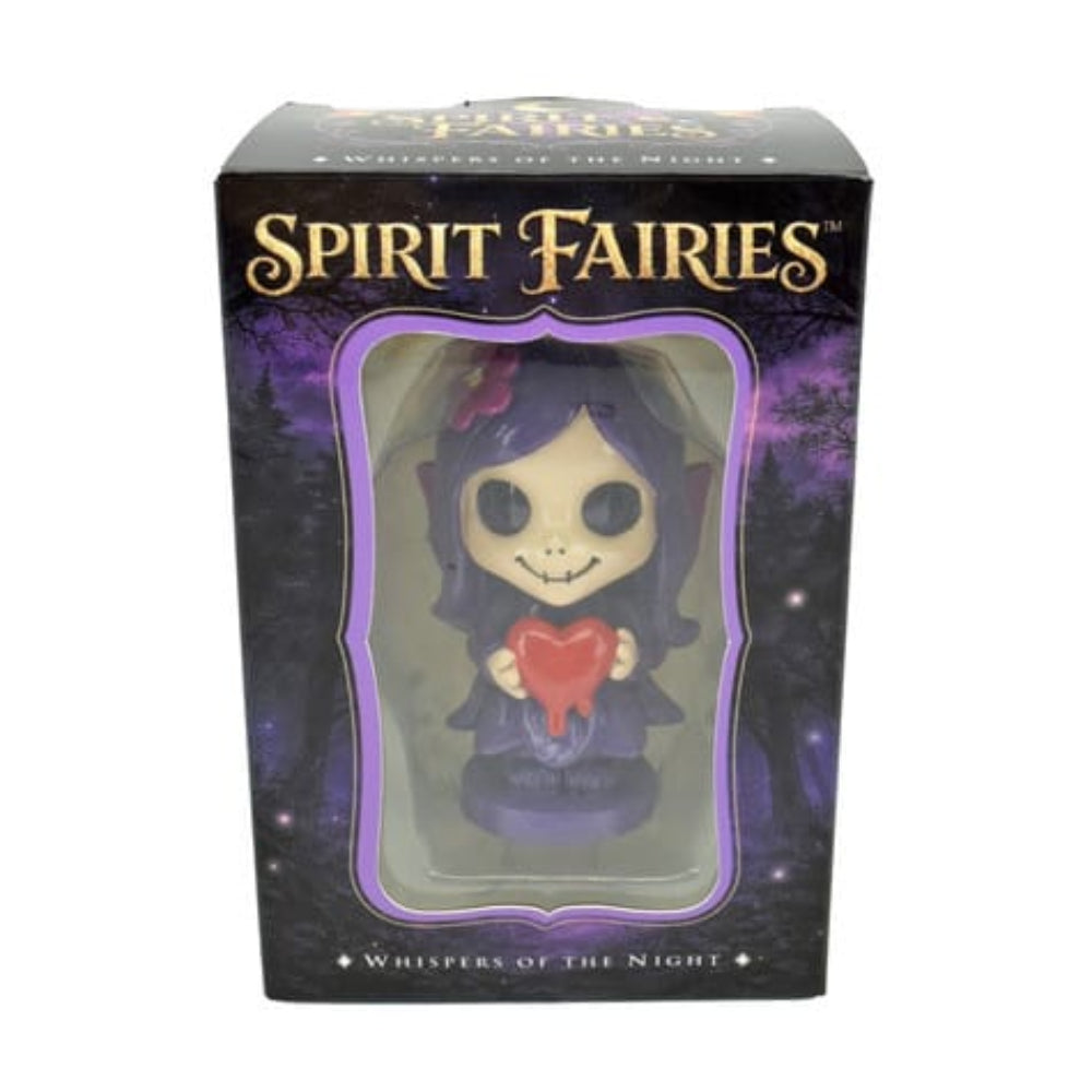 Spirit Fairies Mirella Figurine – Gothic Fairy with Red Heart