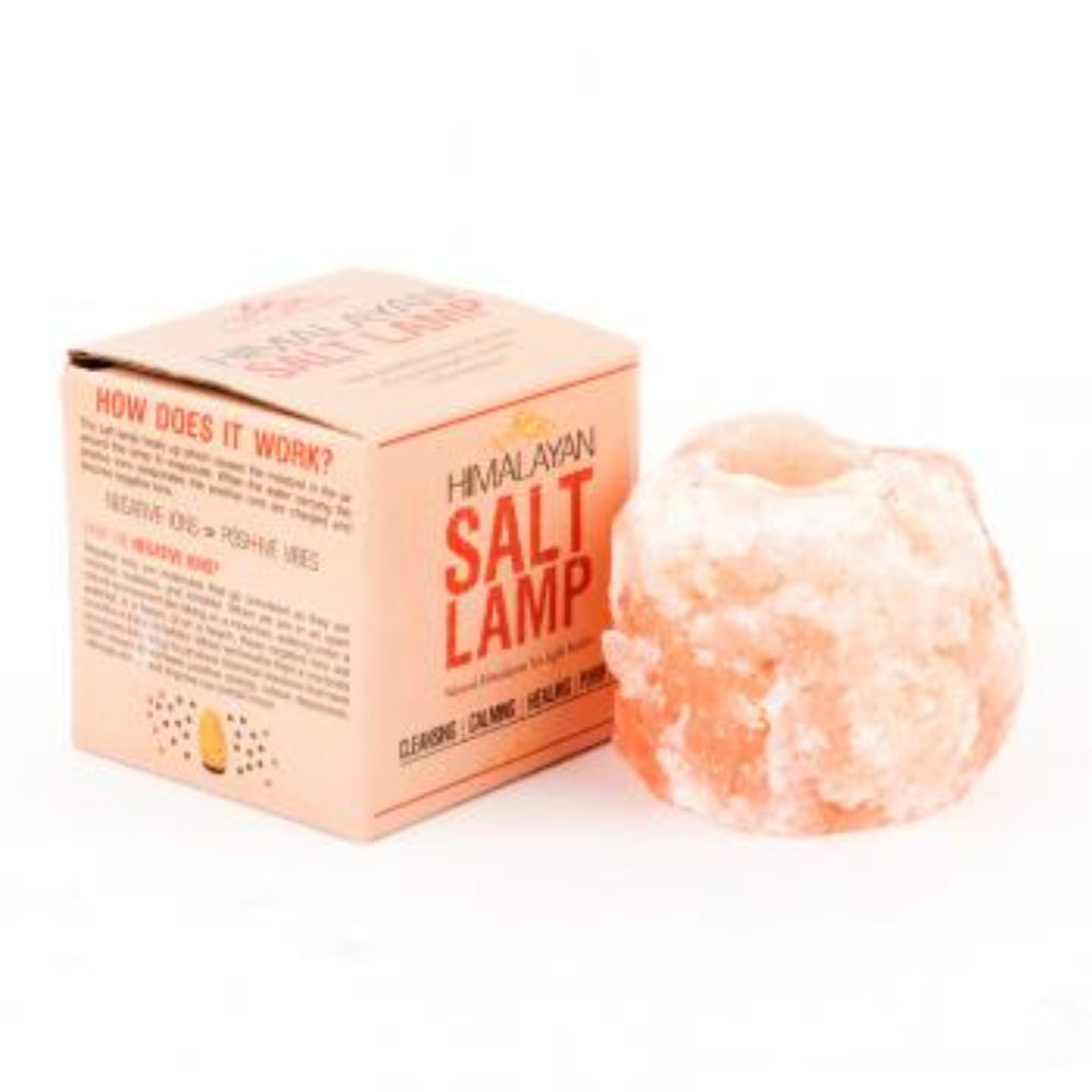 Himalayan Pink Salt Tea Light Candle Holder – Natural Crystal Décor