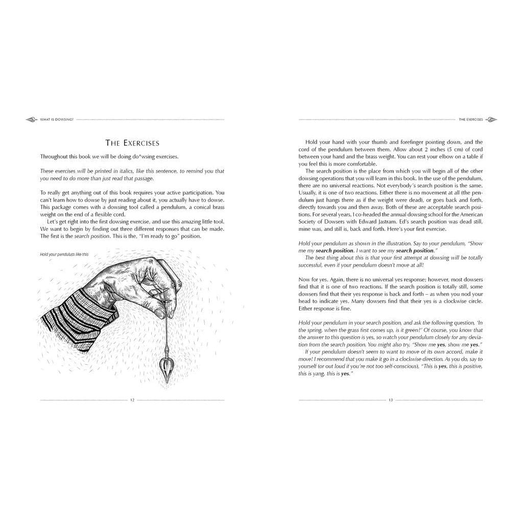 The Pendulum Kit – Divination Box Set with Pendulum, Dowsing & Astrological Charts, and Guidebook - Authentic Occult and Witchcraft Supply Image