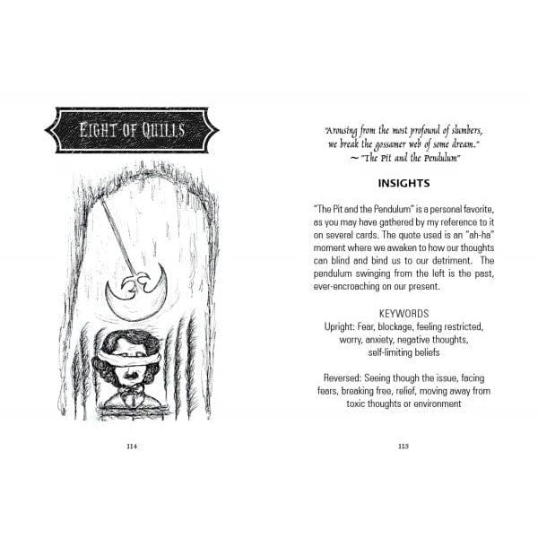 The Poe Tarot Deck – Edgar Allan Poe Inspired 78-Card Tarot with Guidebook - Authentic Occult and Witchcraft Supply Image