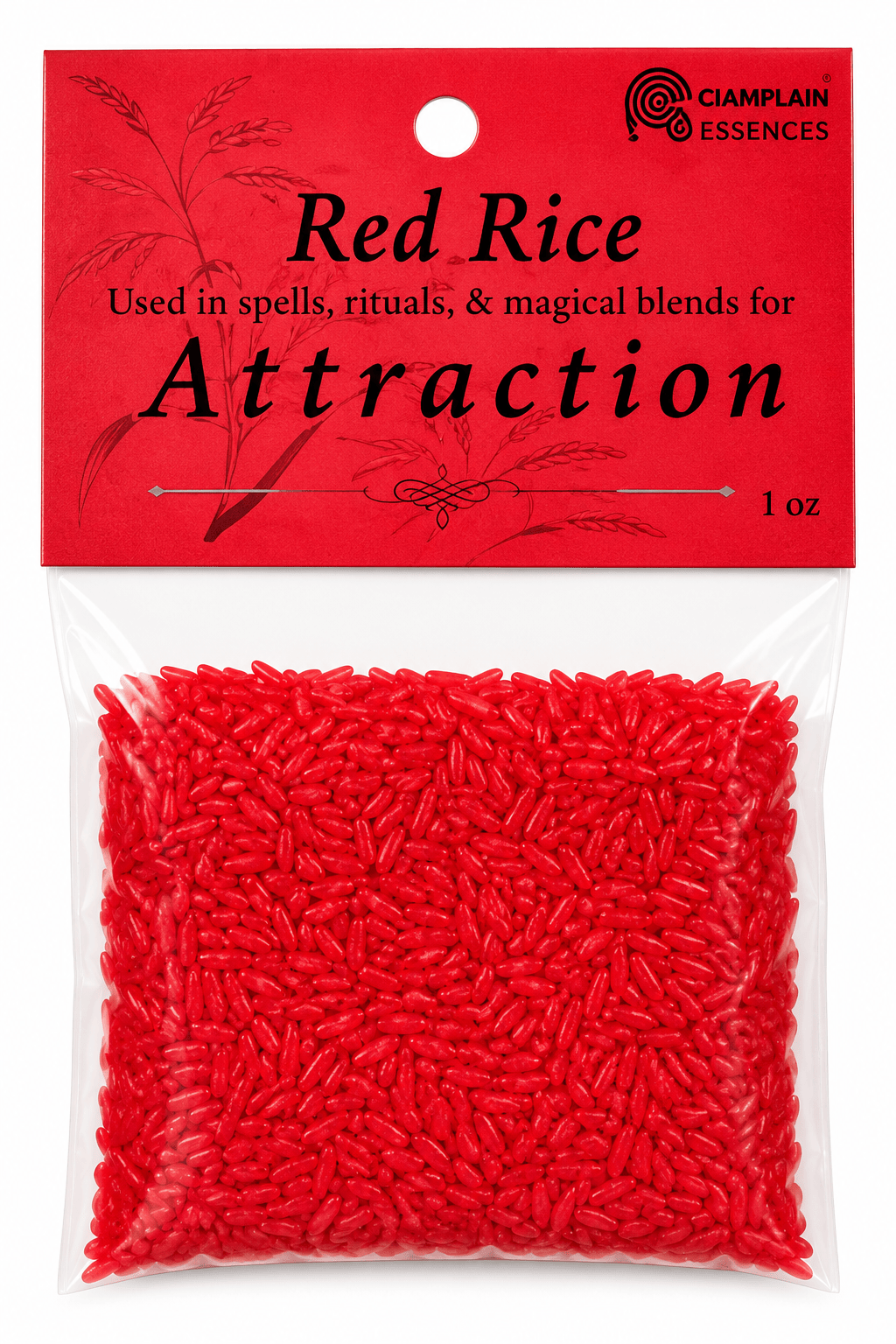 Attraction Ritual Rice | Red Intention Rice for Love, Magnetism & Desire (1 oz.)