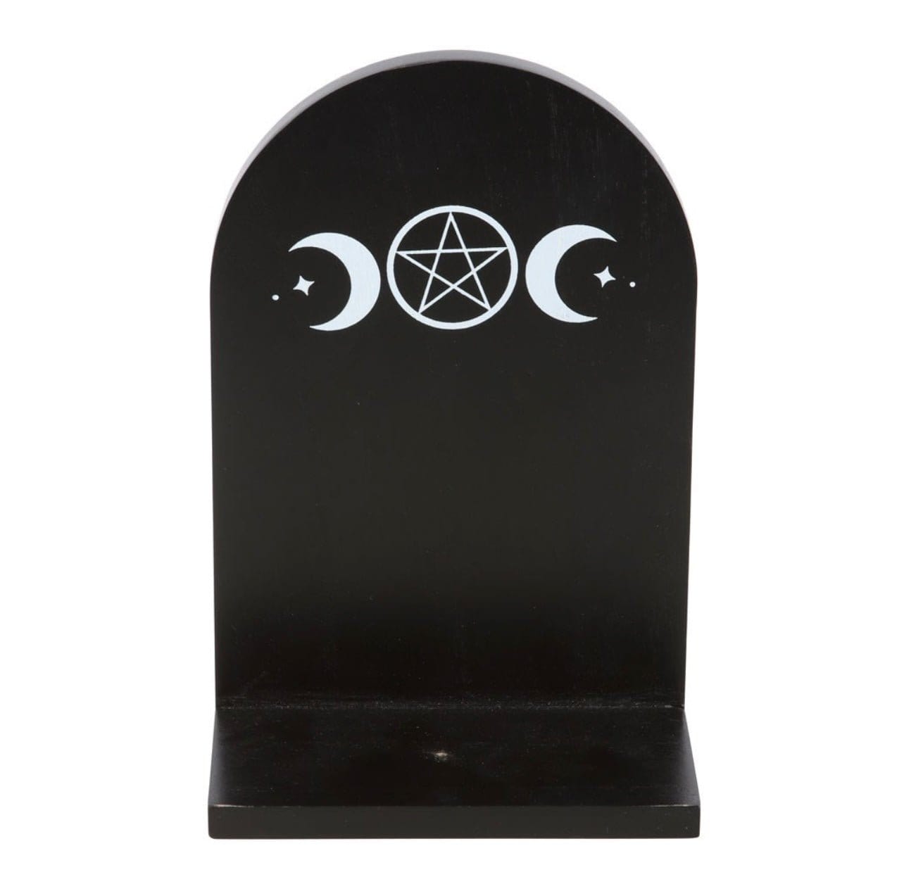 Black Triple Moon Incense Holder Shelf Black Triple Moon Incense Holder Shelf