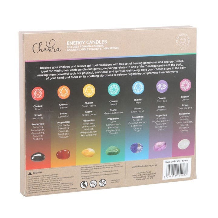 Chakra Energy Candle and Crystal Gift Set Chakra Energy Candle and Crystal Gift Set