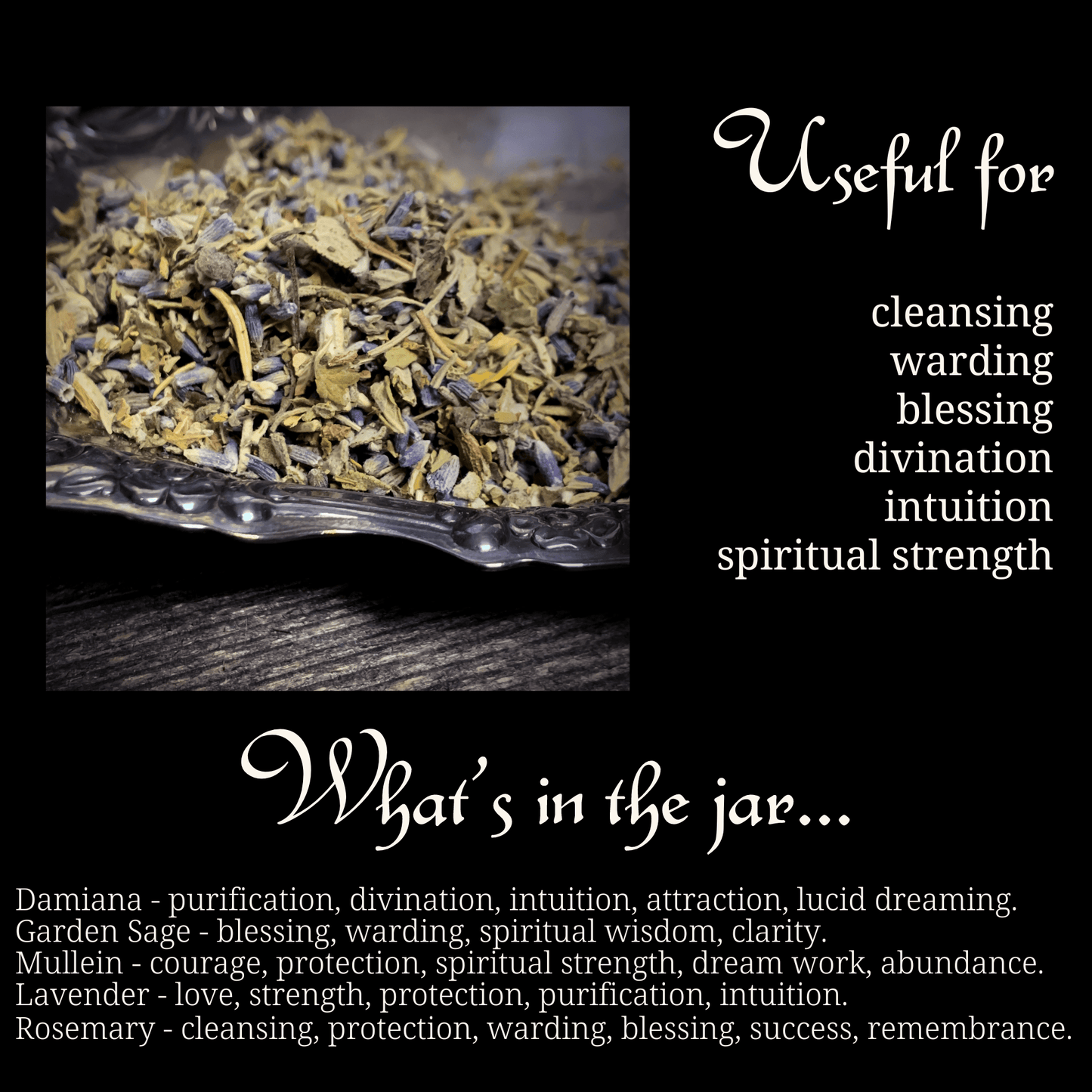 Cleansing Spellwork Herb Blend • Blessing Herbs • Witchcraft Cleansing Spellwork Herb Blend • Blessing Herbs • Witchcraft