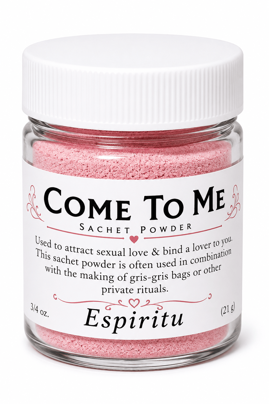 Come to Me Ritual Sachet Powder | Spiritual Powder for Love, Attraction & Romance (3/4 oz.)
