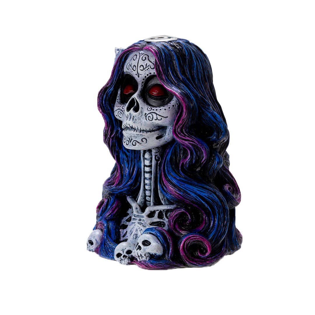 Day of the Dead Sugar Skull Backflow Burner Day of the Dead Sugar Skull Backflow Burner