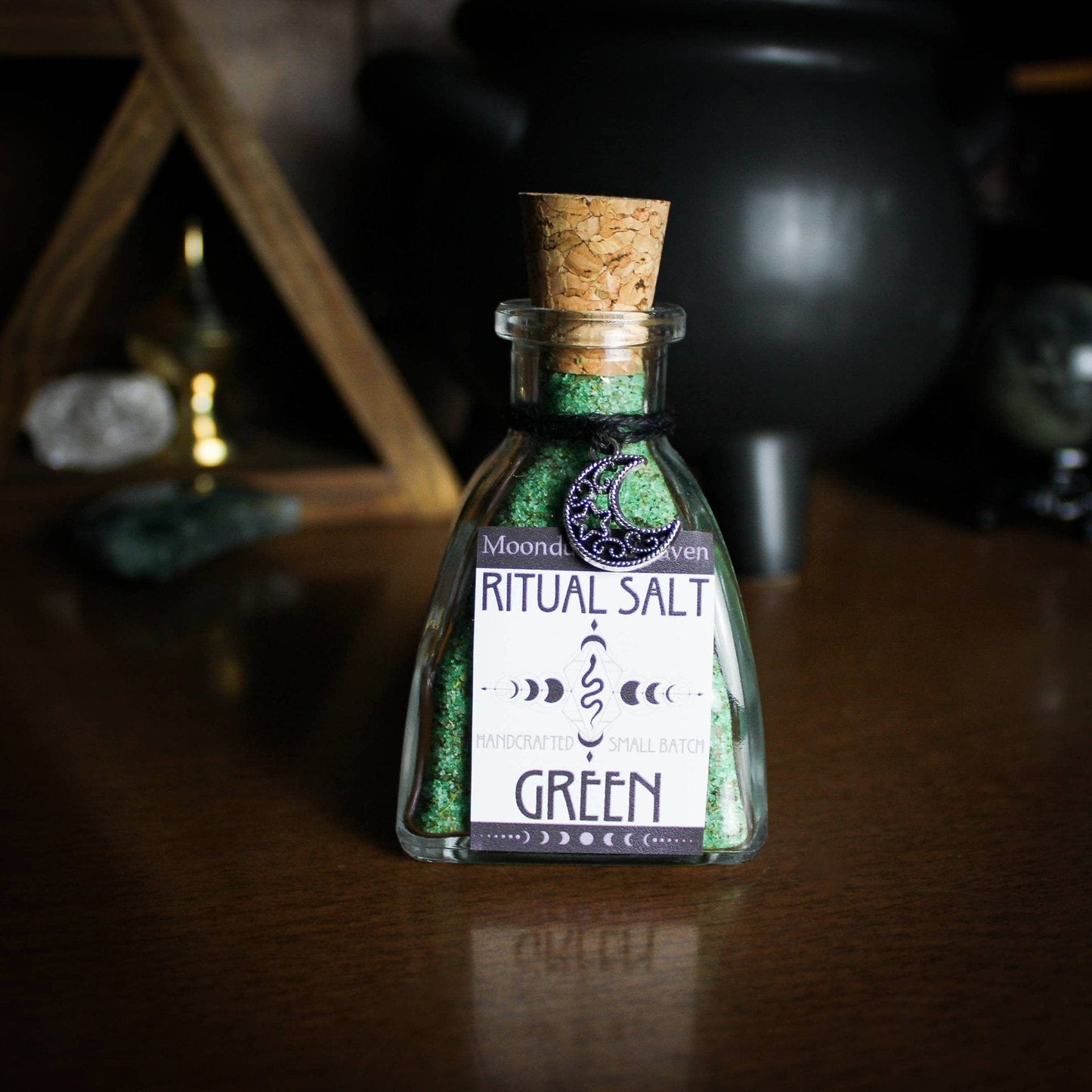 Green Ritual Salt, Witches Green Salt, Abundance Salt Green Ritual Salt, Witches Green Salt, Abundance Salt