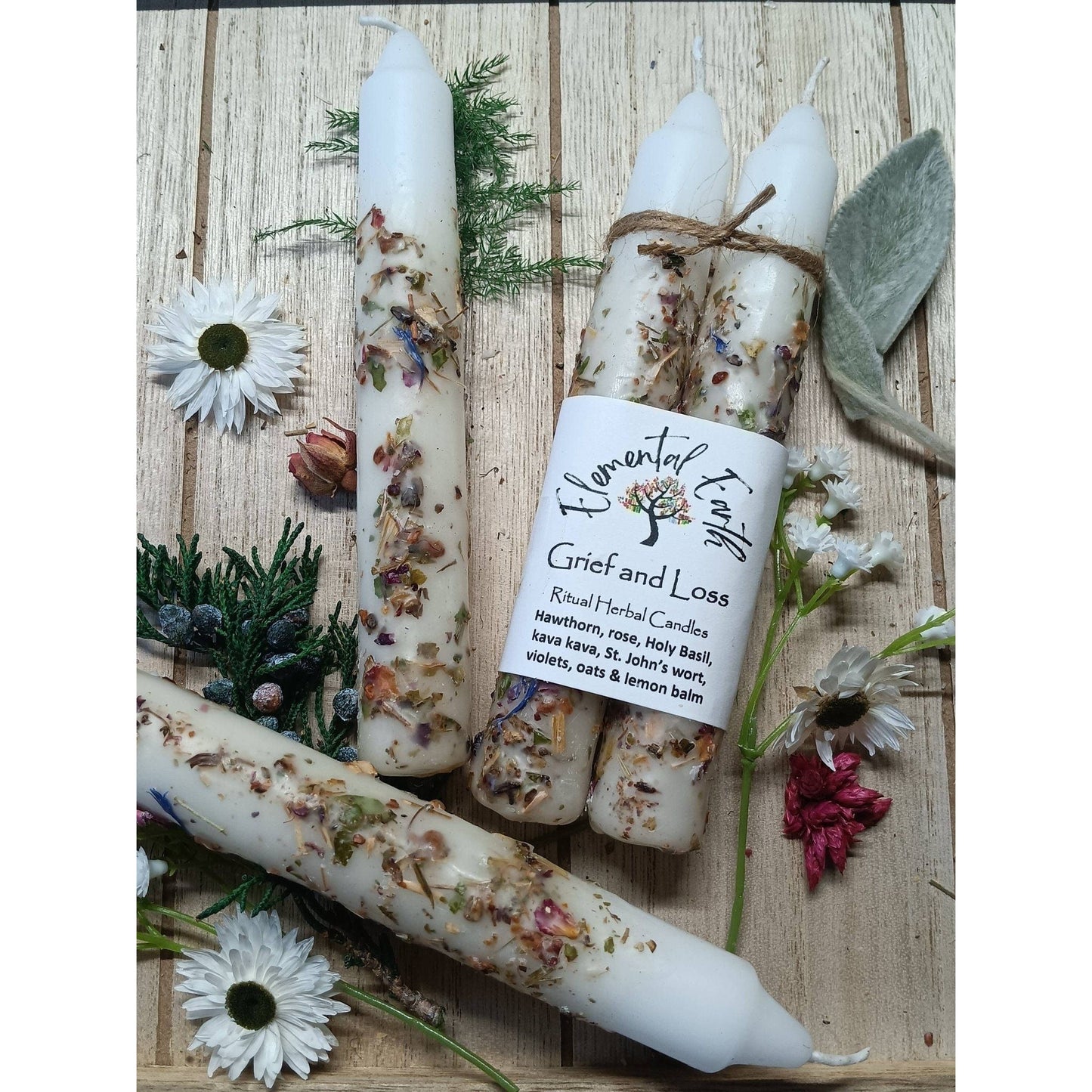 Grief and Loss Herbal Intention Candles - Authentic Occult and Witchcraft Supply Image