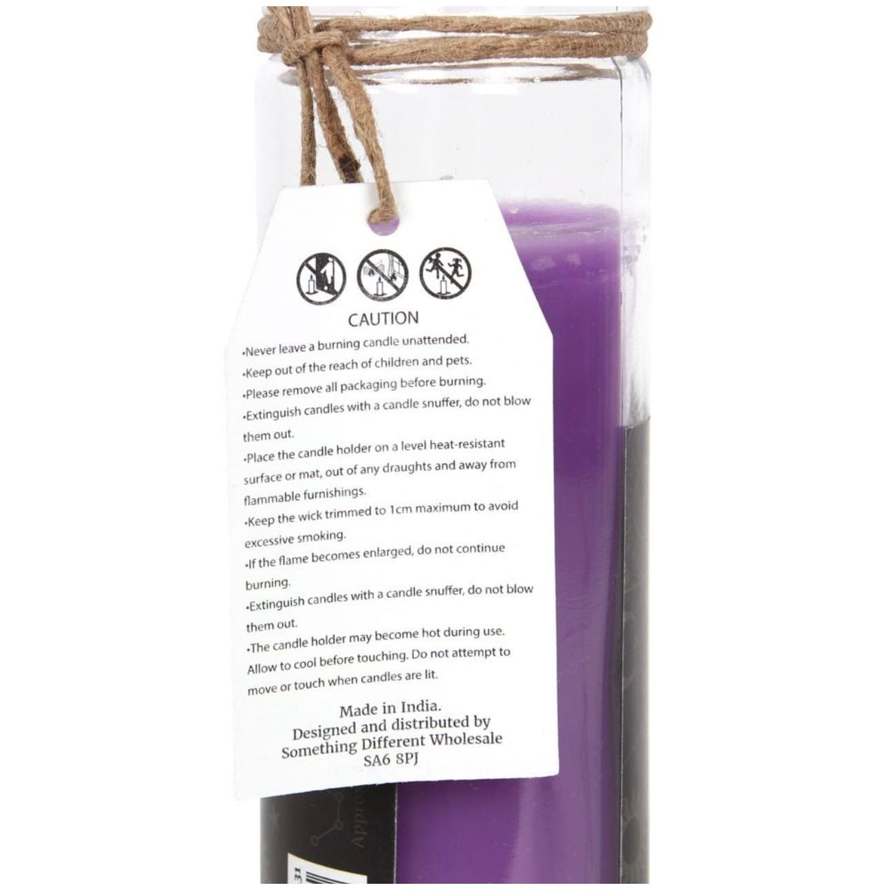 Lavender Prosperity Spell Tube Candle - Authentic Occult and Witchcraft Supply Image