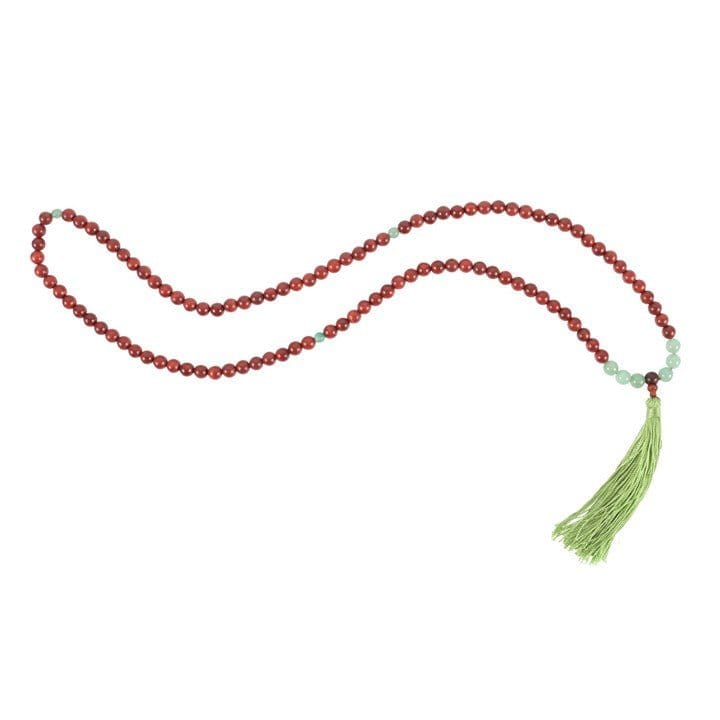 Love and Gratitude Rosewood & Green Aventurine Mallah Necklace Love and Gratitude Rosewood & Green Aventurine Mallah Necklace