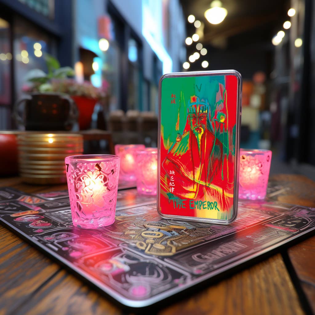 Neon Tarot 78 Cards Deck Neon Tarot 78 Cards Deck