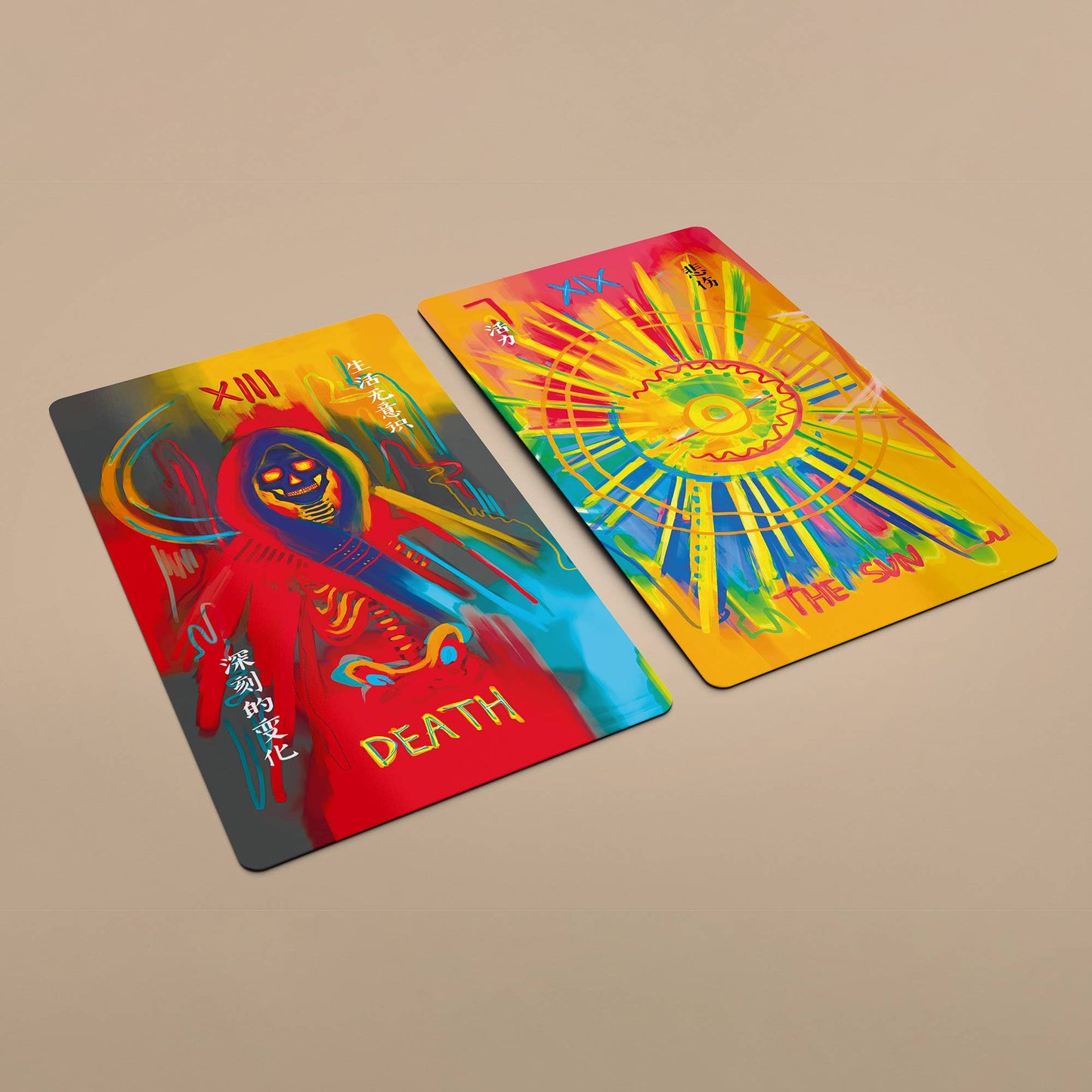Neon Tarot 78 Cards Deck Neon Tarot 78 Cards Deck