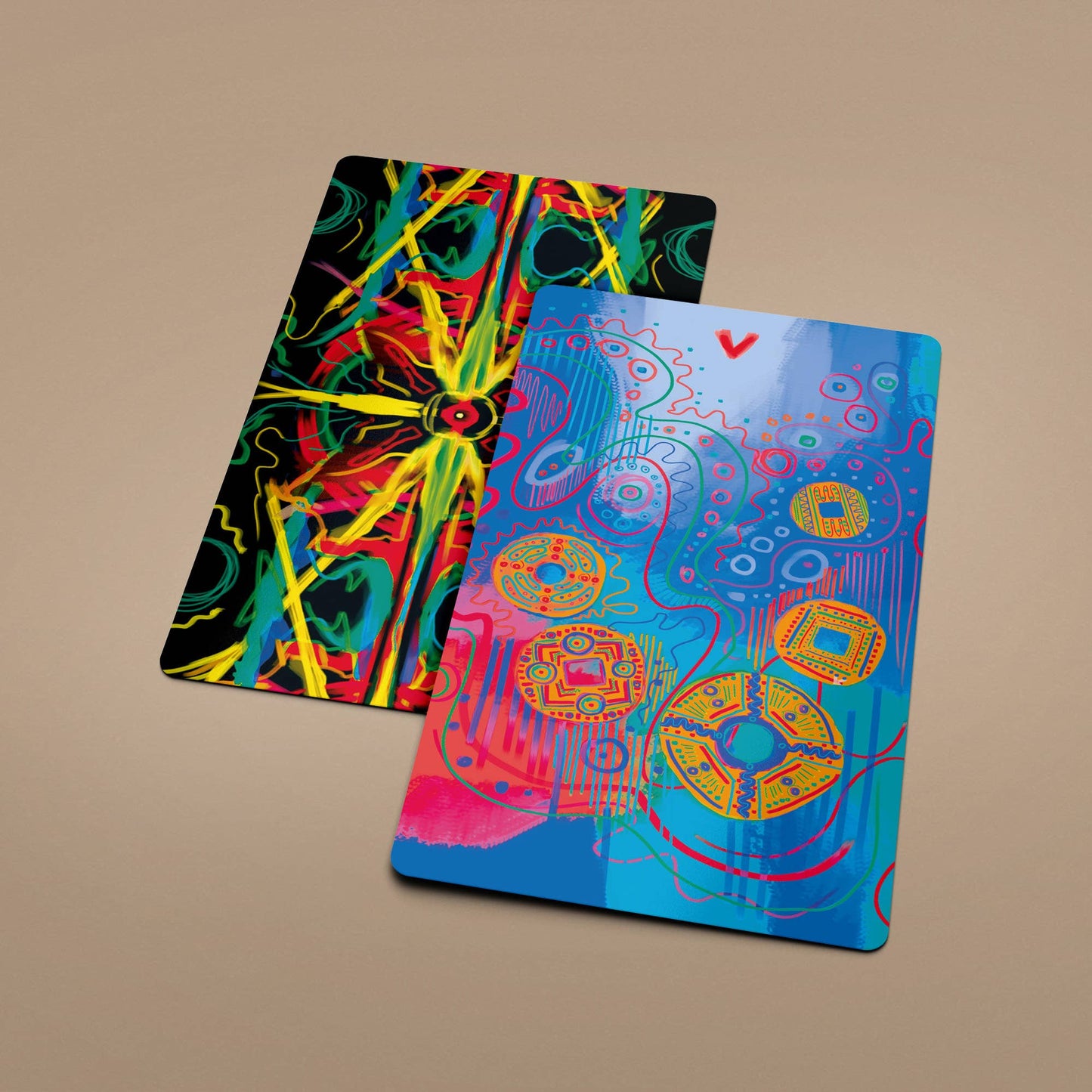 Neon Tarot 78 Cards Deck Neon Tarot 78 Cards Deck