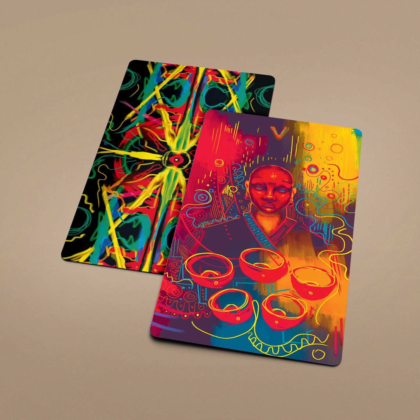 Neon Tarot 78 Cards Deck Neon Tarot 78 Cards Deck
