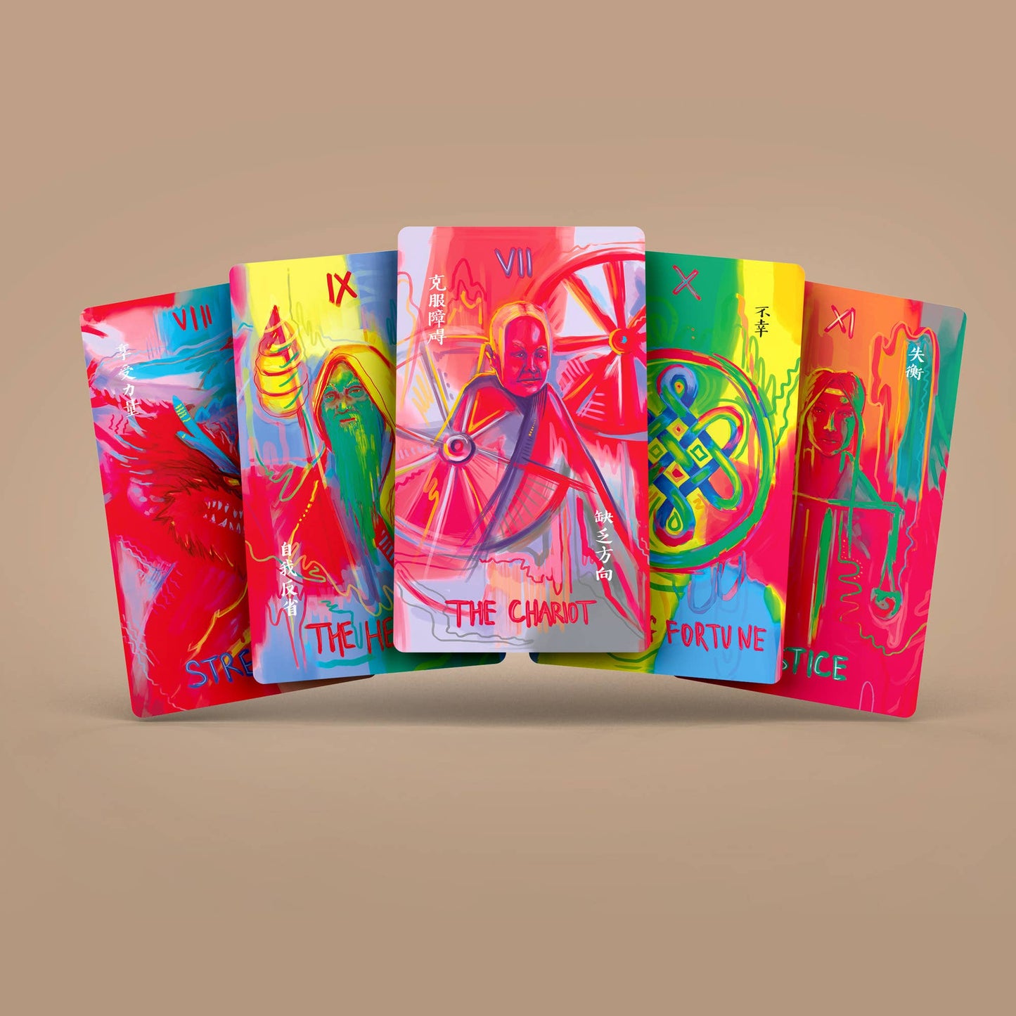 Neon Tarot 78 Cards Deck Neon Tarot 78 Cards Deck