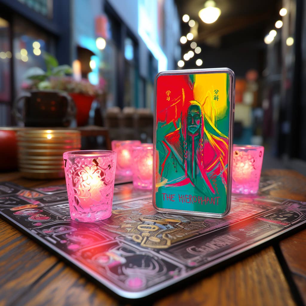Neon Tarot 78 Cards Deck Neon Tarot 78 Cards Deck
