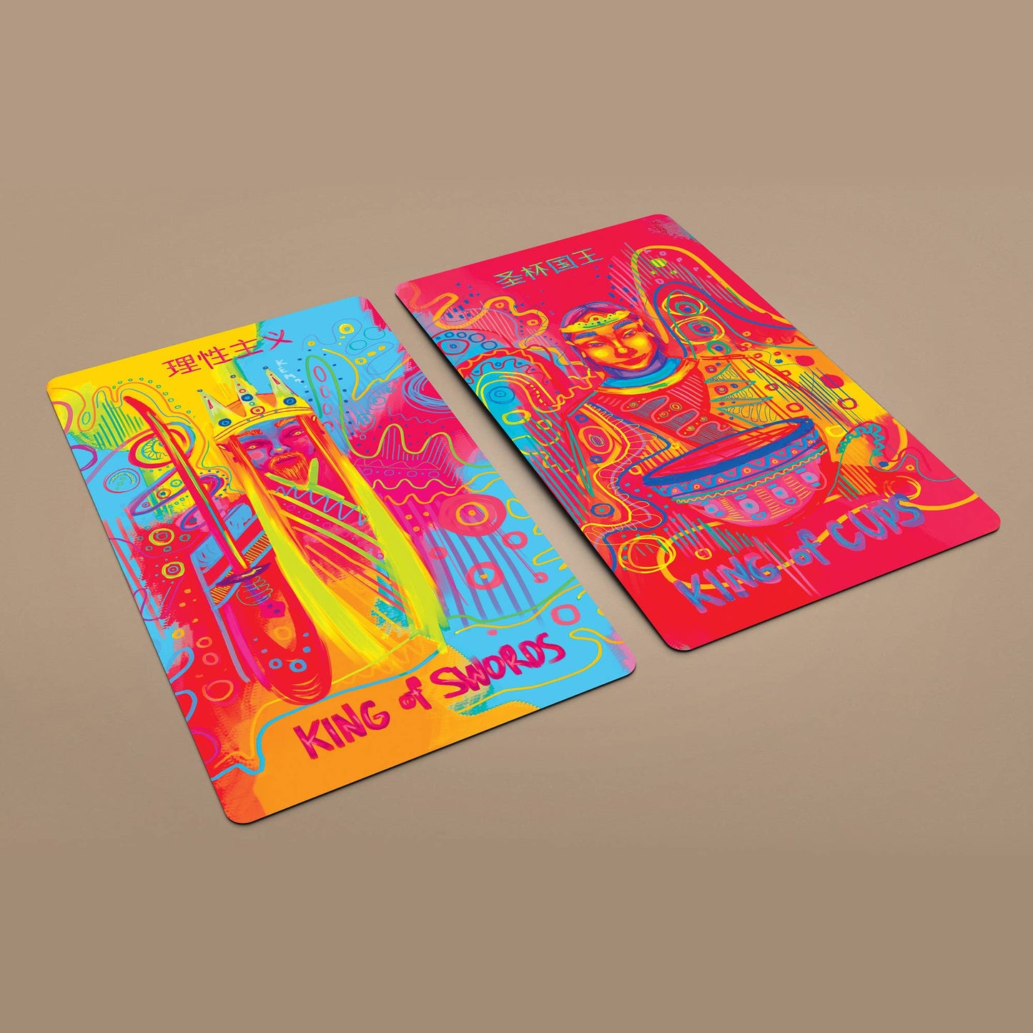 Neon Tarot 78 Cards Deck Neon Tarot 78 Cards Deck