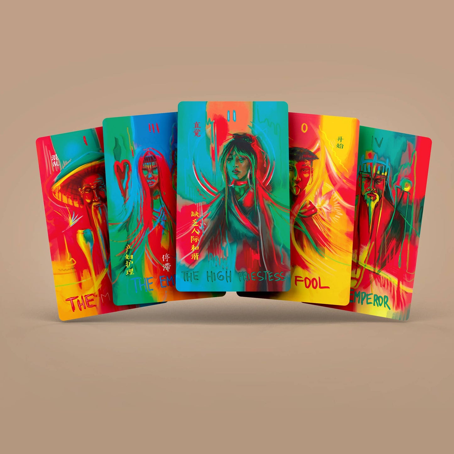 Neon Tarot 78 Cards Deck Neon Tarot 78 Cards Deck