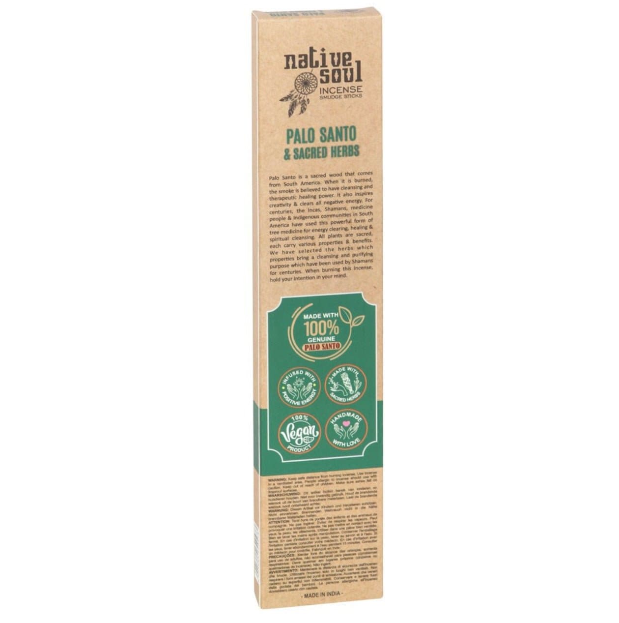 Palo Santo & Sacred Herbs Smudge Incense Sticks Palo Santo & Sacred Herbs Smudge Incense Sticks
