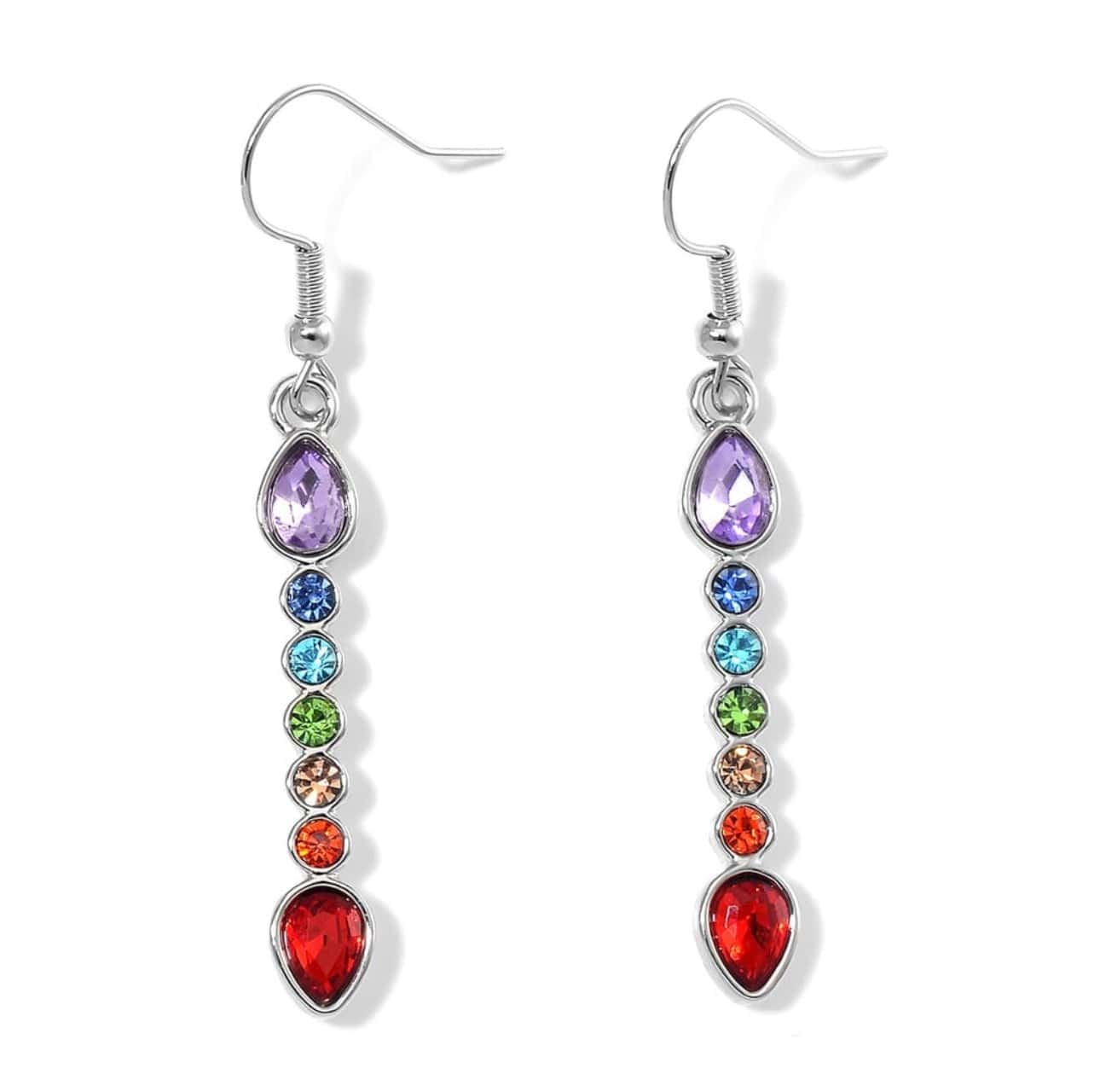 Seven Chakras Necklace and Earrings Set Seven Chakras Necklace and Earrings Set