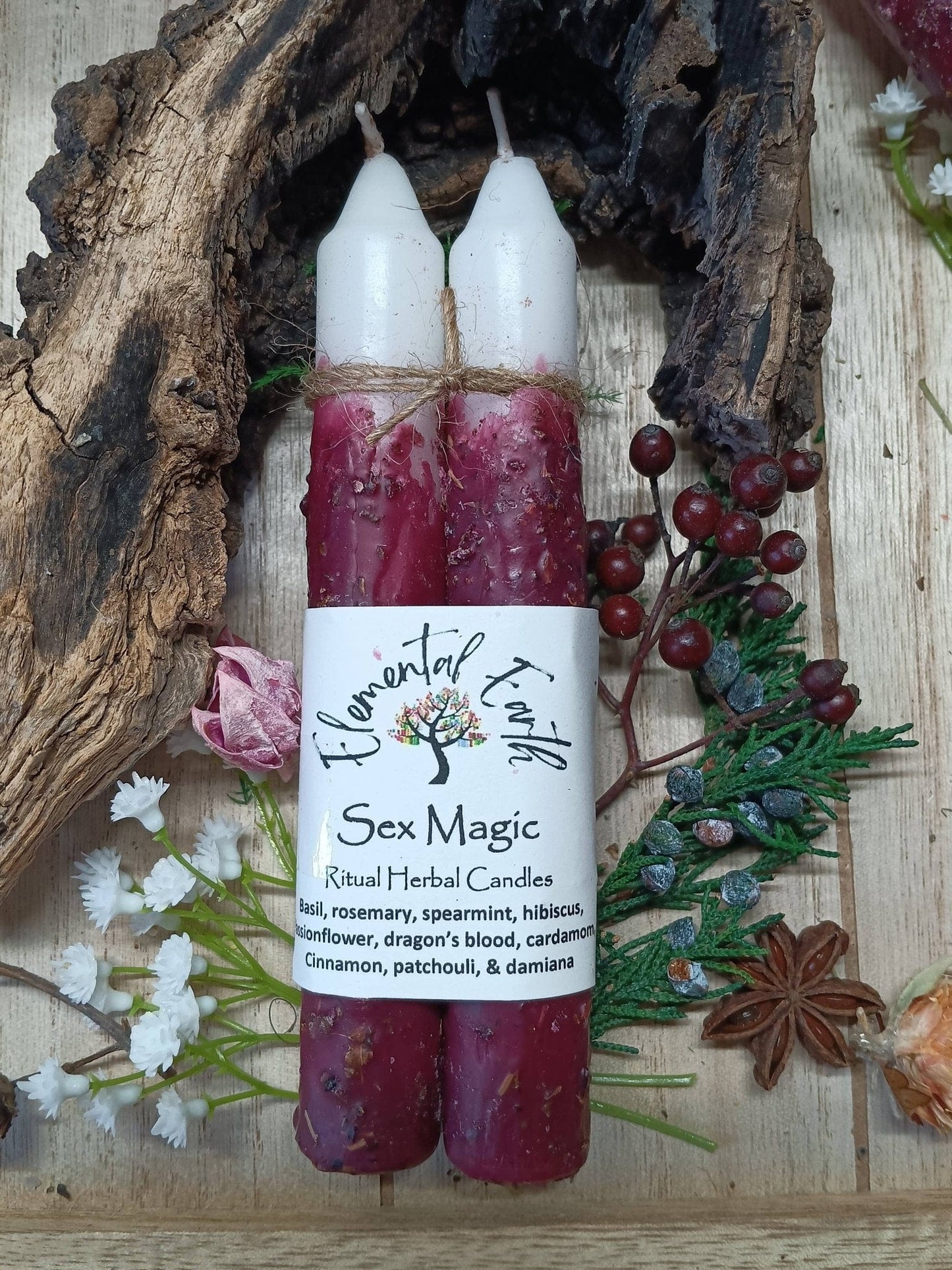 Sex Magic 6 inch Herbal Intention Candles Sex Magic 6 inch Herbal Intention Candles