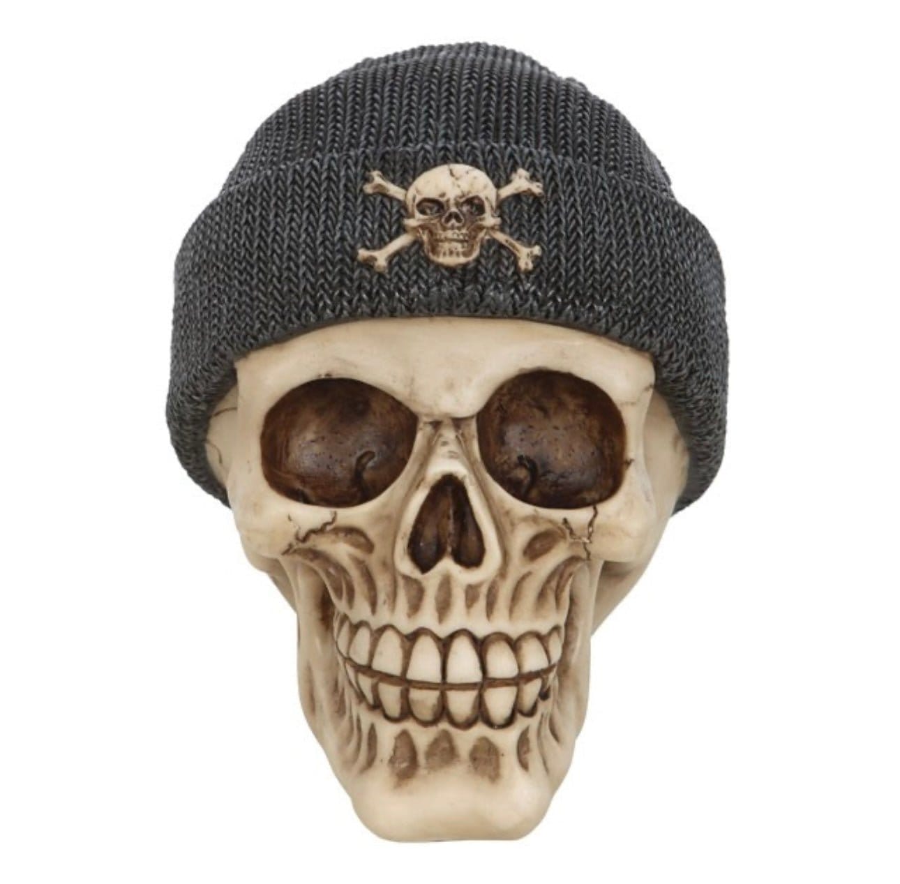Skull Ornament with Beanie Skull Ornament with Beanie