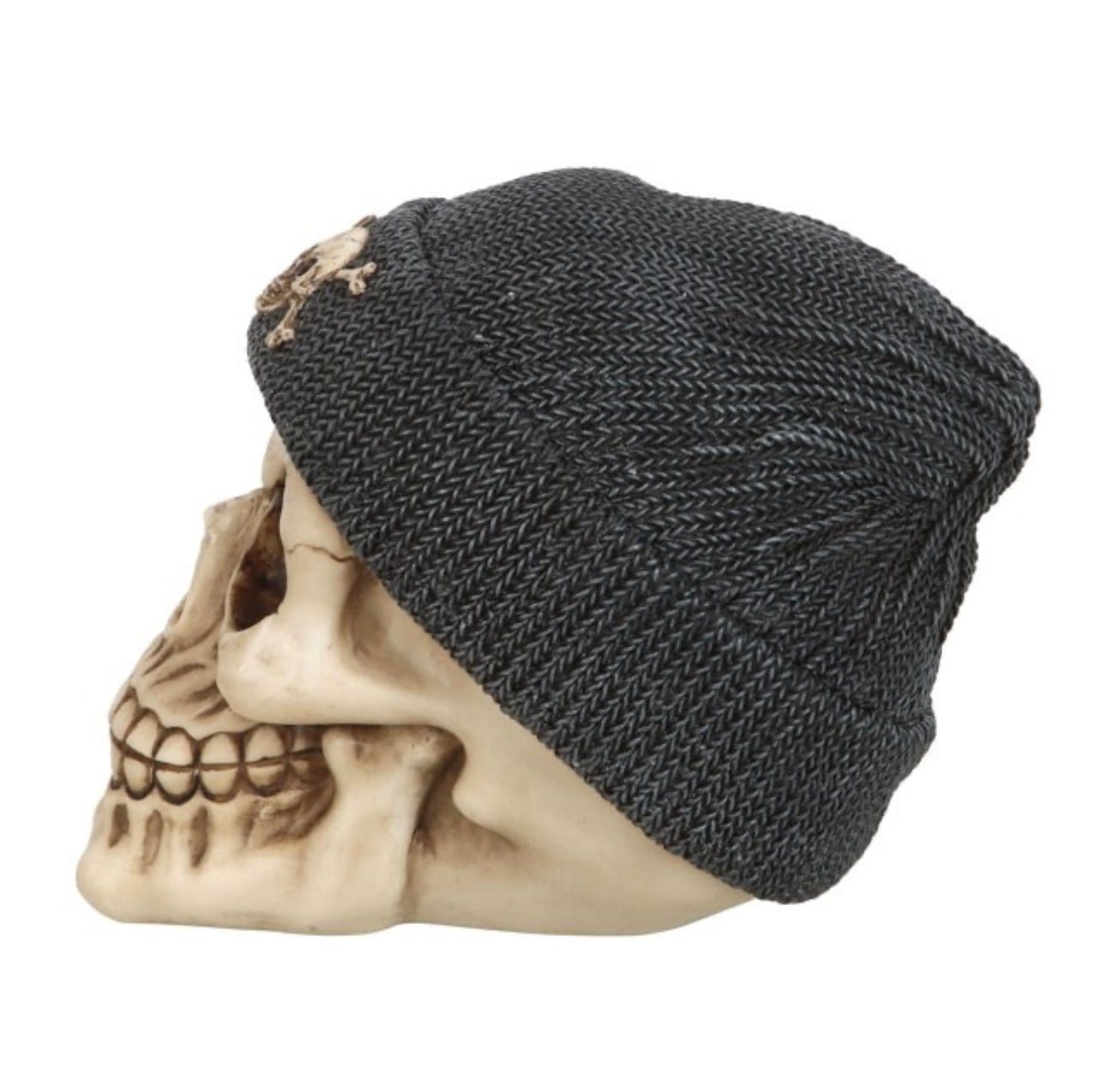 Skull Ornament with Beanie Skull Ornament with Beanie