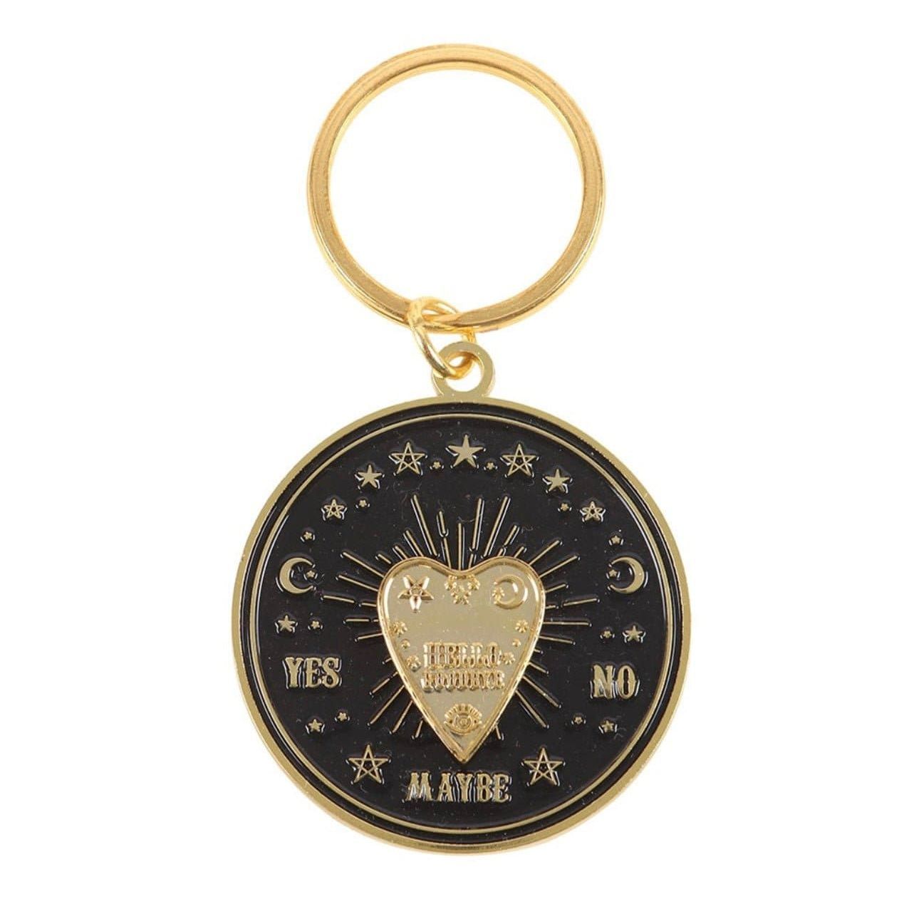 Spinning Talking Board Planchette Keyring - Authentic Occult and Witchcraft Supply Image