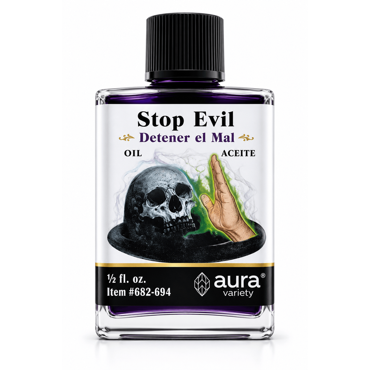 Stop Evil Ritual Oil | Spiritual Oil for Removing Obstacles (4 Dram / ½ fl oz)