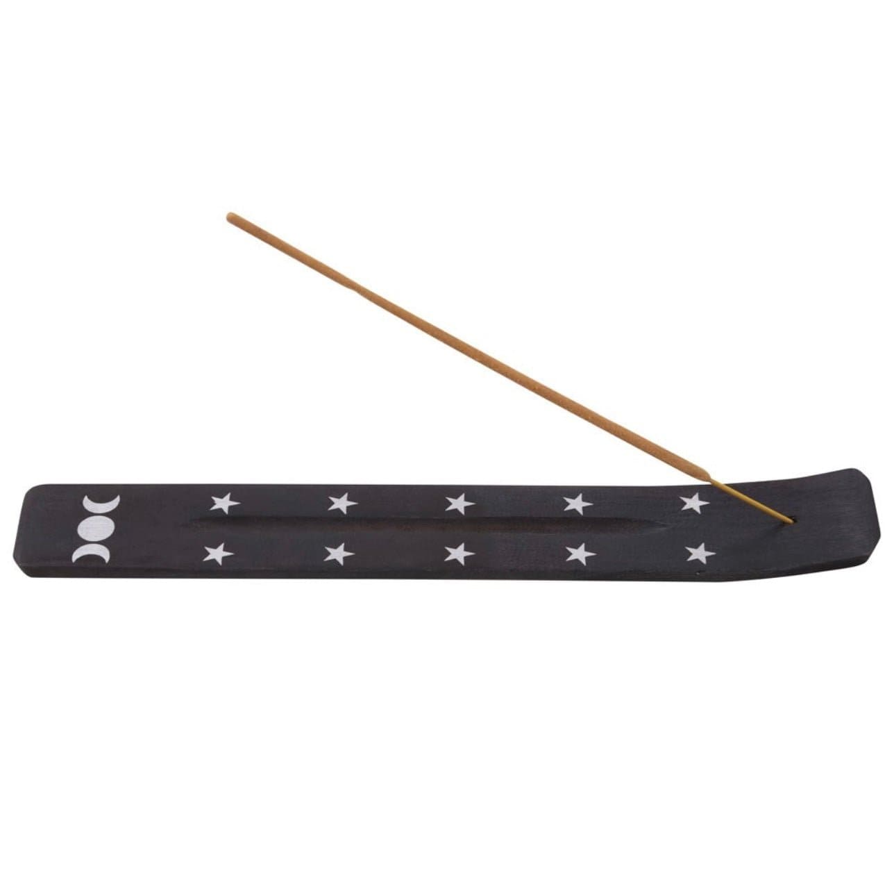 Triple Moon Wooden Incense Ash Catcher Triple Moon Wooden Incense Ash Catcher