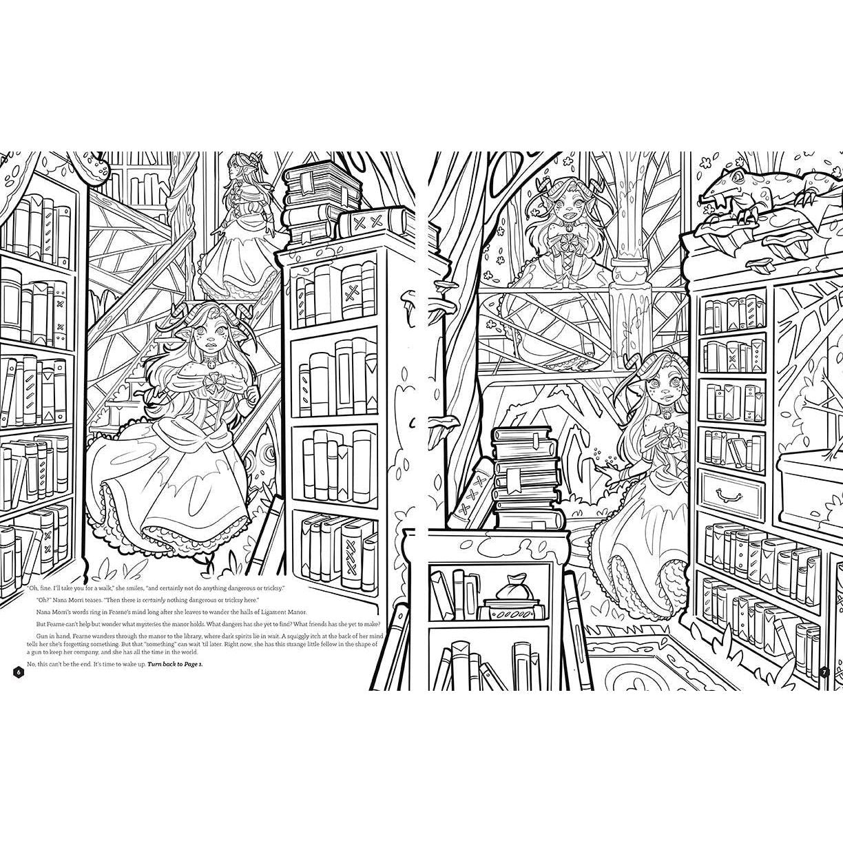 Critical Role Fearne Calloway’s Fey Fantasy – Choose Your Own Adventure Coloring Book