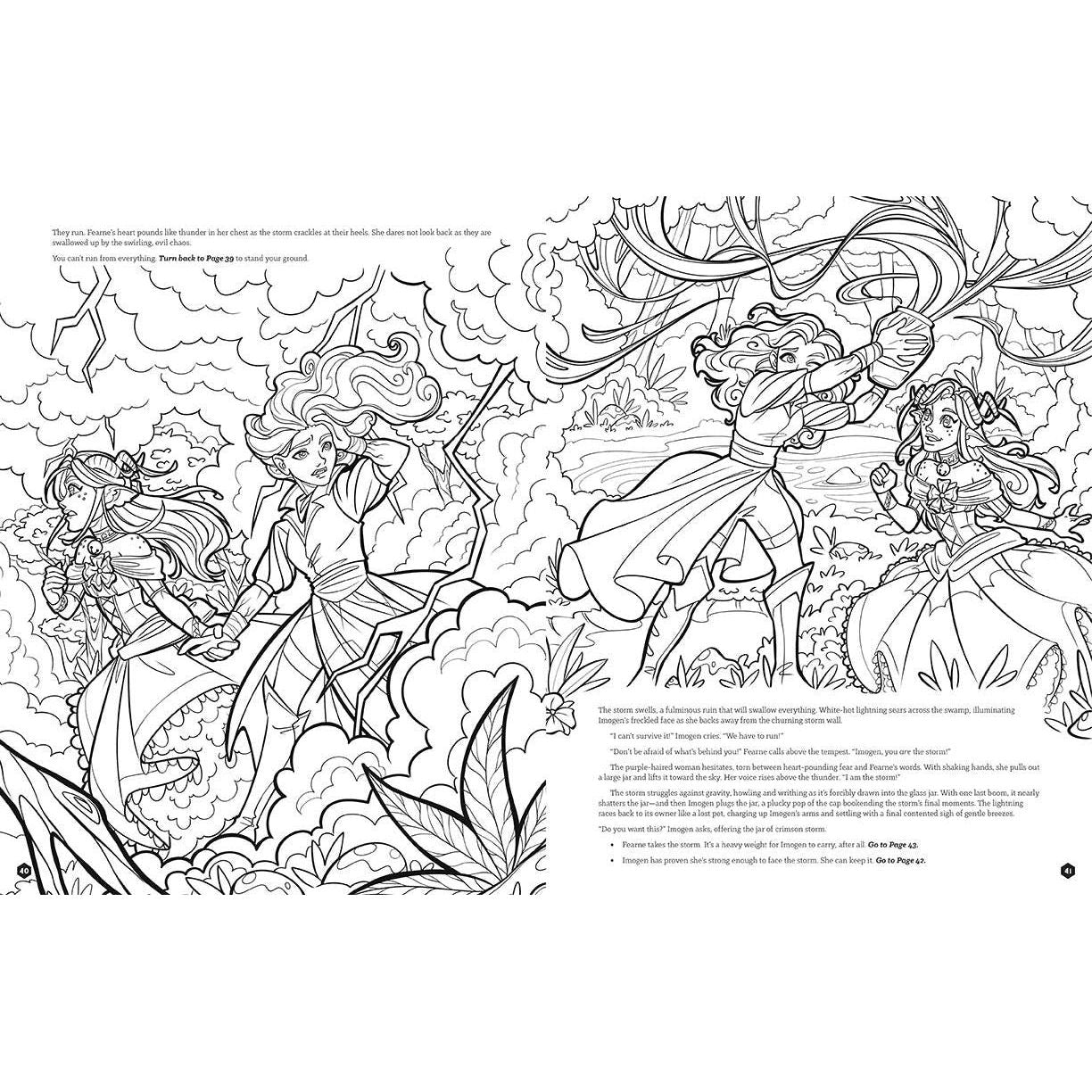 Critical Role Fearne Calloway’s Fey Fantasy – Choose Your Own Adventure Coloring Book