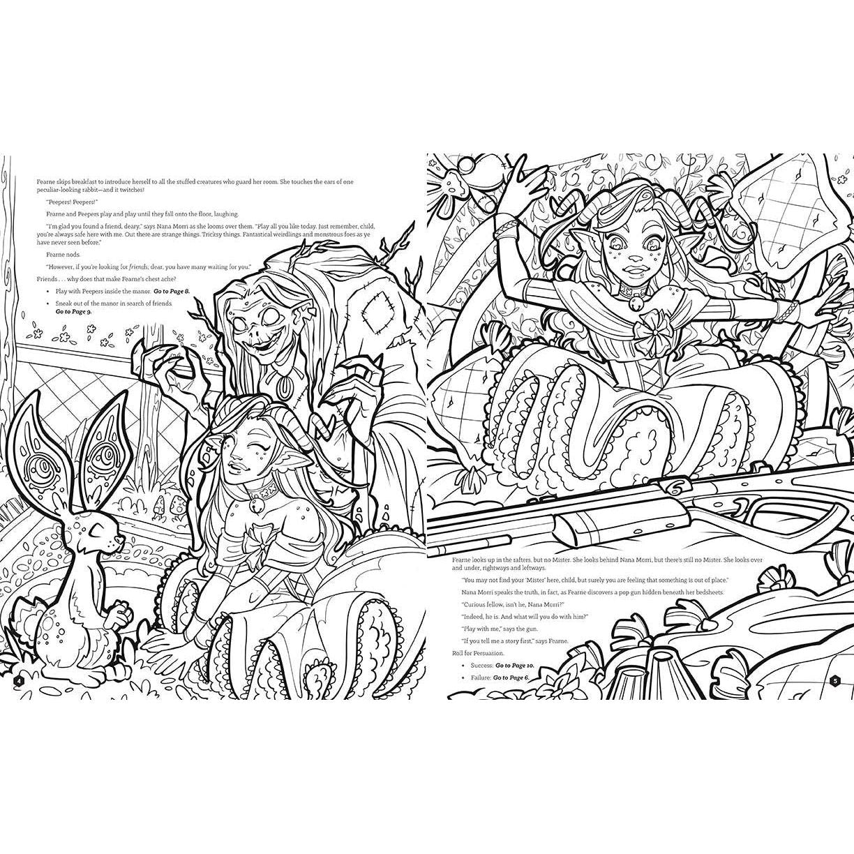 Critical Role Fearne Calloway’s Fey Fantasy – Choose Your Own Adventure Coloring Book