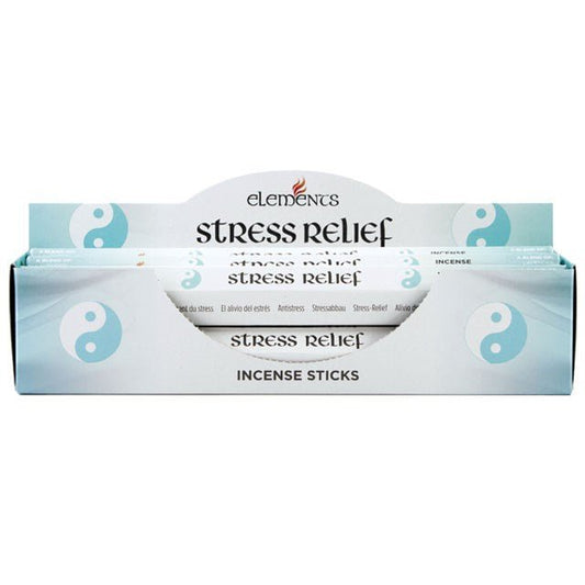 1 pack of Elements Stress Relief Incense Sticks - Mystic Treasures