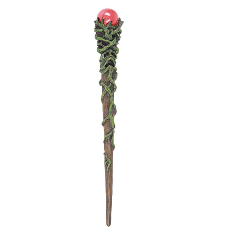 Greenman Magic Wand – Hand-Painted Forest Vine Fantasy Wand