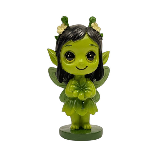 Spirit Fairies Verdia Figurine – Green Lucky Clover Fairy