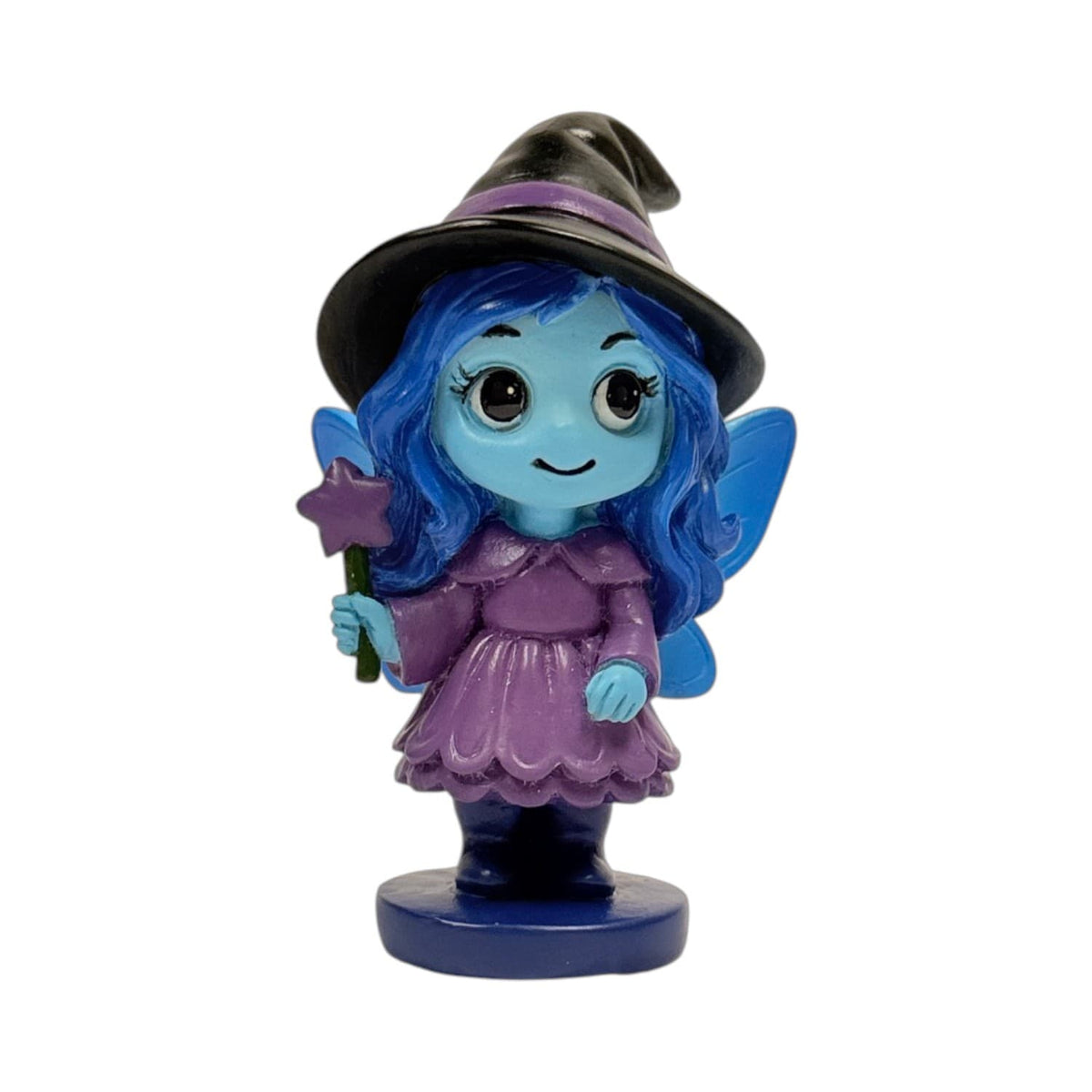 Spirit Fairies Hex Figurine – Blue Witch Fairy with Star Wand
