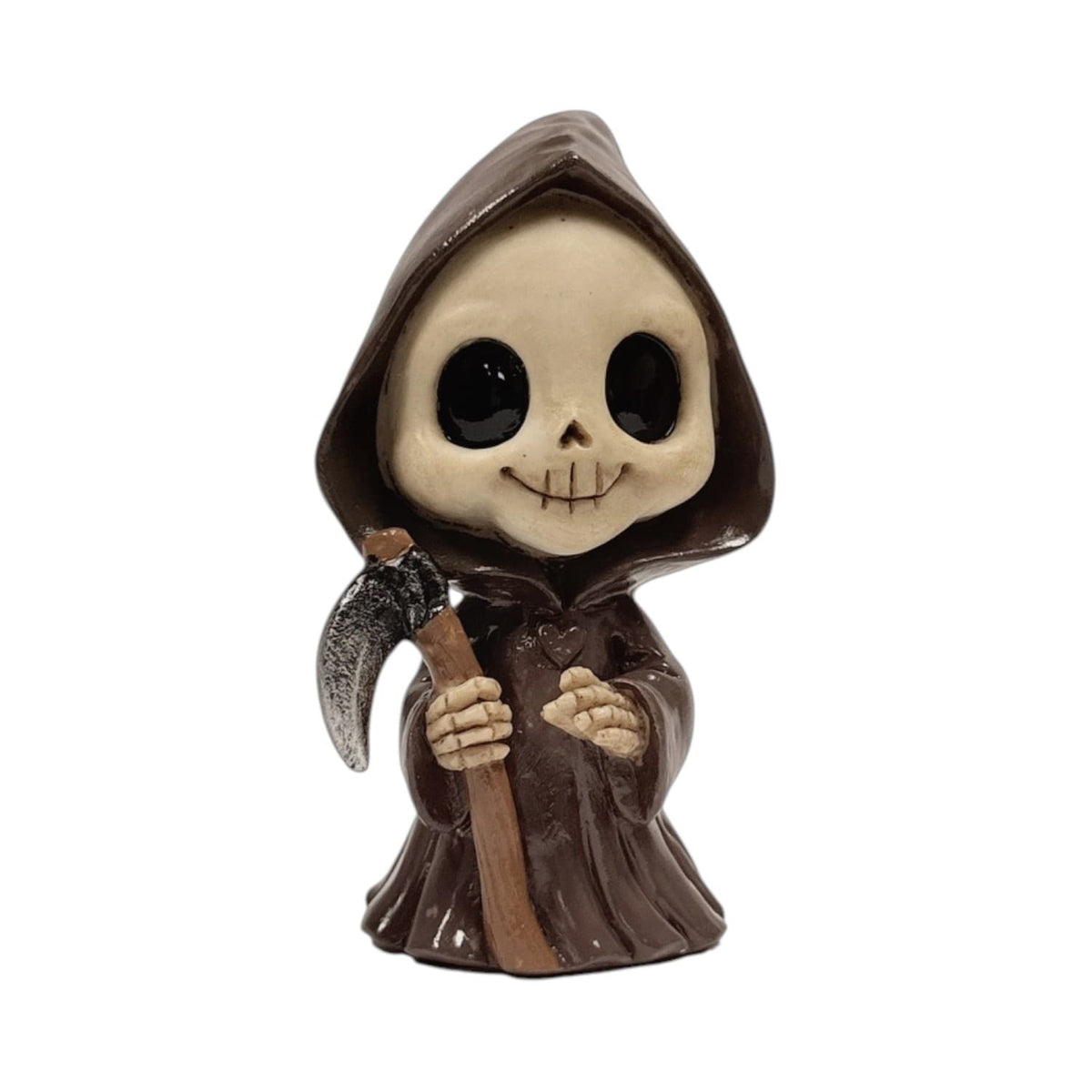 Little Reaper Figurine – Cute Grim Reaper Skeleton with Scythe