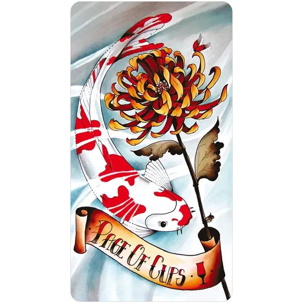 Eight Coins Tattoo Tarot Borderless Miniature Edition – Mini Tattoo Style Tarot Deck