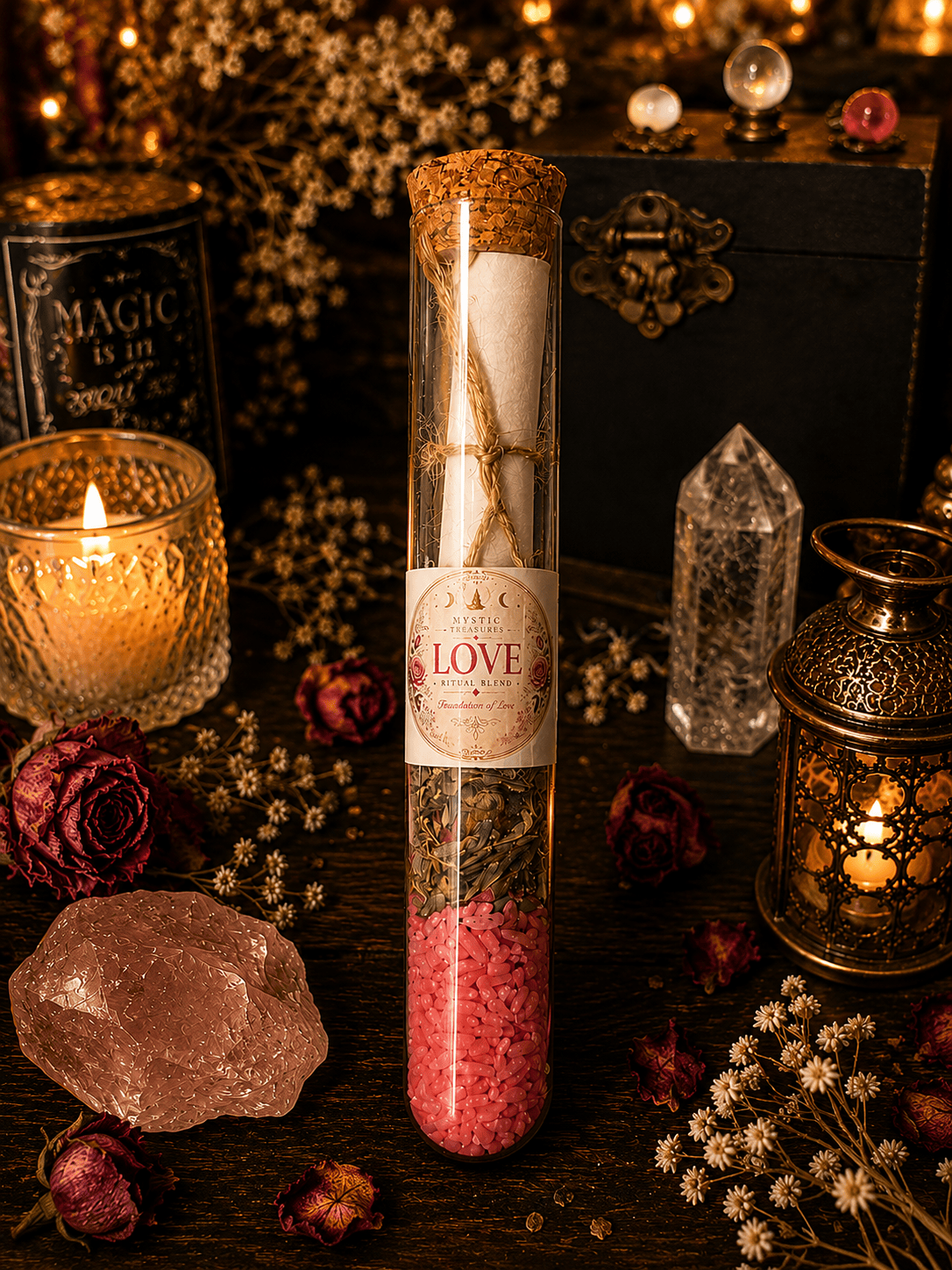 Love Ritual Kit | Candle, Herbs, Oil & Intention Spell Kit