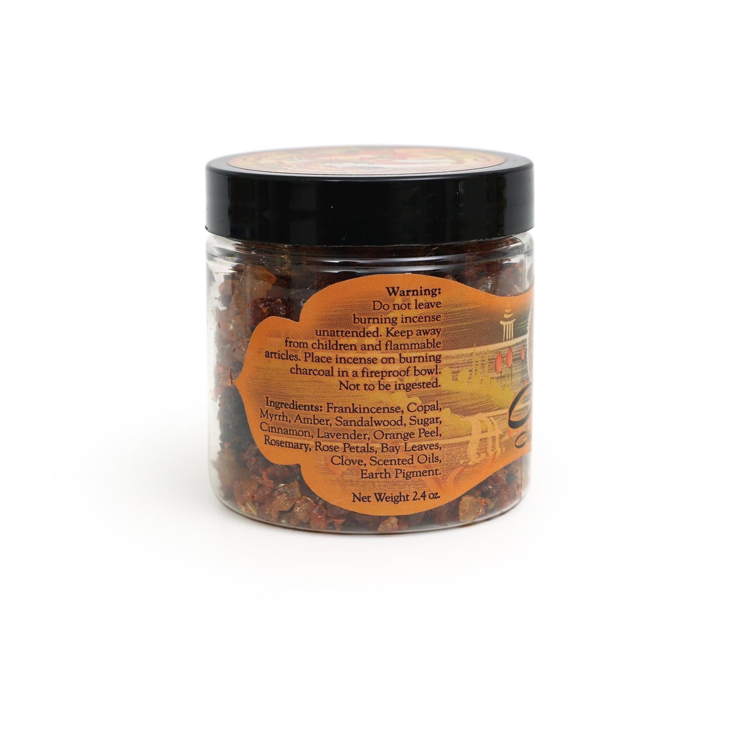 Ananda Resin Incense – Clearing Negativity Spiritual Incense – Citrus & Aromatic Woods (2.4 oz Jar)