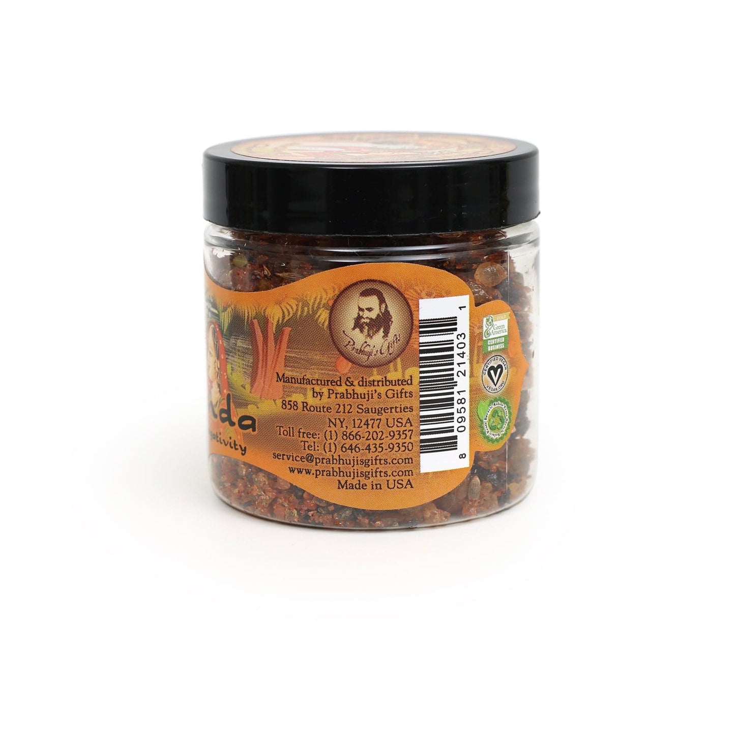 Ananda Resin Incense – Clearing Negativity Spiritual Incense – Citrus & Aromatic Woods (2.4 oz Jar)